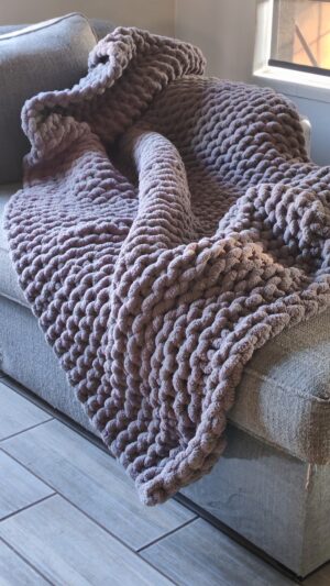 Simply Wabi Sabi | Chunky Blanket - Light Grey 1