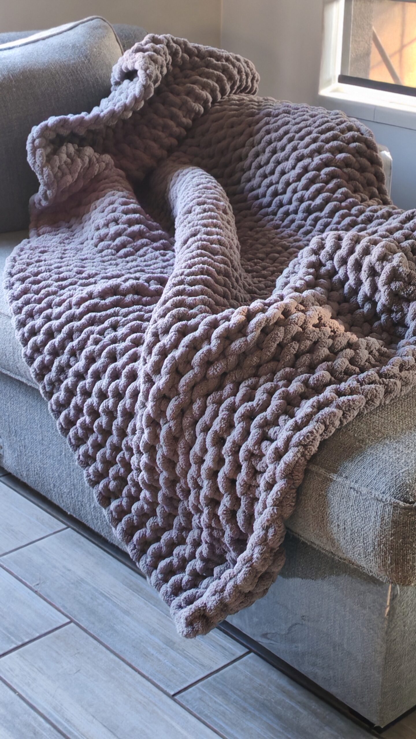 Simply Wabi Sabi | Chunky Blanket - Light Grey 1